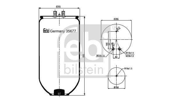 FEBI BILSTEIN Metallipalje, ilmajousitus 35677